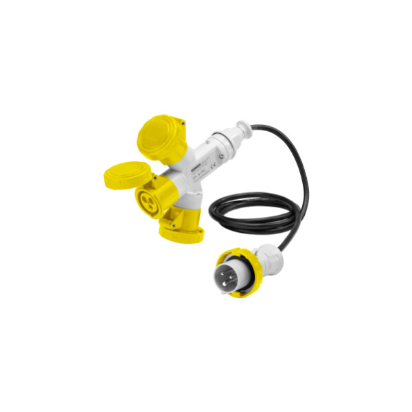 Adaptateur M.3 Sor.et.2p+t16a 110v+cab. - Gewiss - GW64050