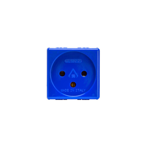Socket-outlet 2p+e 16a israeli std blue - Gewiss - GW20299