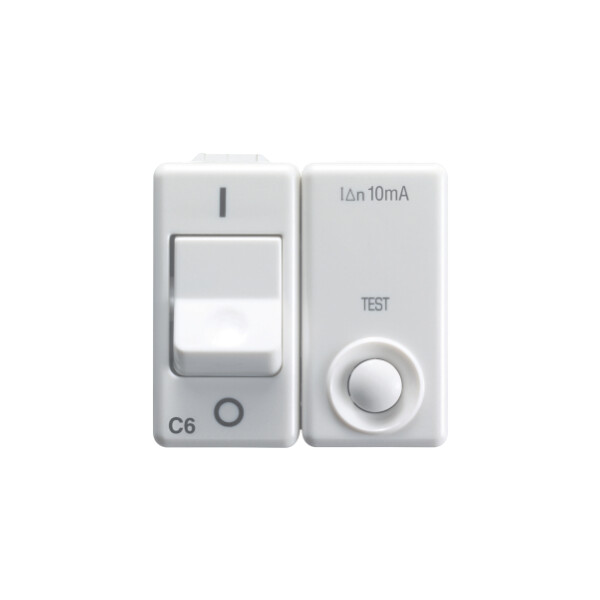 Dis.d.m.1p+n c6 idn 10ma 230v 3ka sy/wt - Gewiss - GW20437