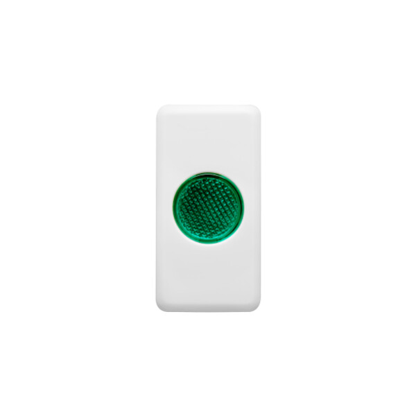 Voyant plat diffuseur vert sy/wt - Gewiss - GW20604