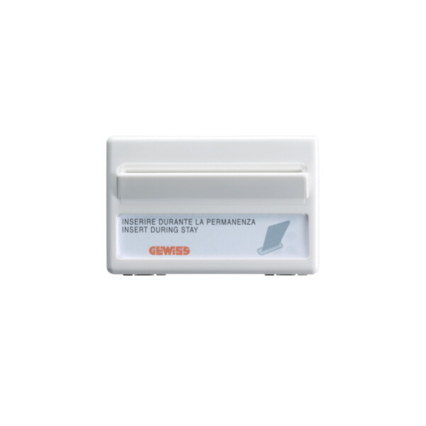 Interrupteur badge elettromec.3m sy/wt - Gewiss - GW20820