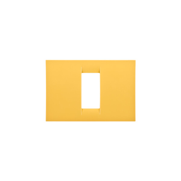 Plaque 1 pos.jaune mais system virna - Gewiss - GW22181