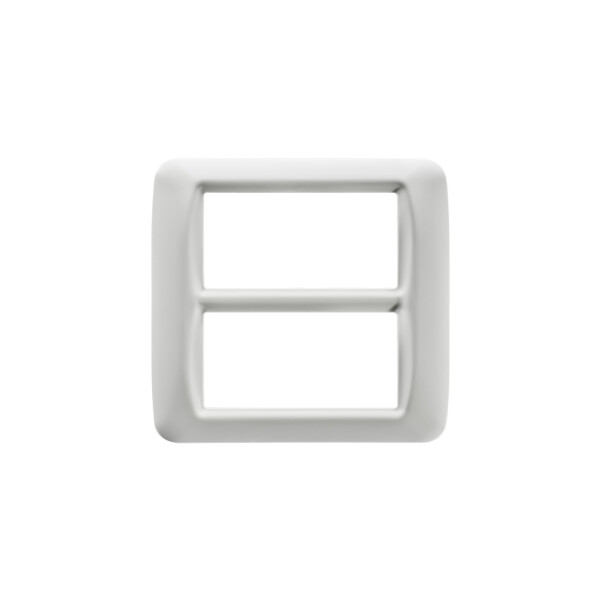 Plaque 8 postes blanc nuage top system - Gewiss - GW22507