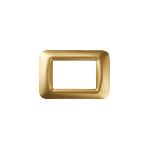 Plaque 3 pos.vieil or top system - Gewiss - GW22663