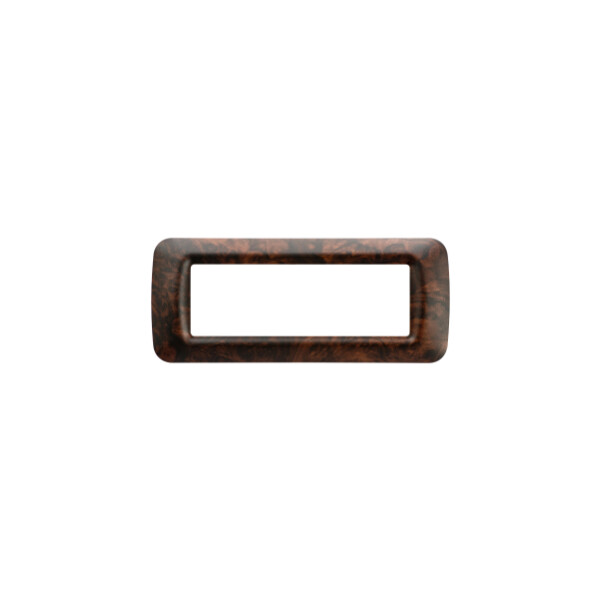 Plaque 6 pos.ronce de noyer top system - Gewiss - GW22676