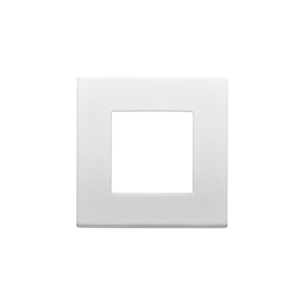 Plaque dahlia 1 poste blanc - Gewiss - GW35901AW