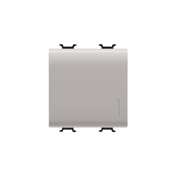 One-way switch 1p 250v ac - quick wiring terminals - 16ax illuminable - with diffuser - 2 modules - natural beige - chorus - Gewiss - GW13032F