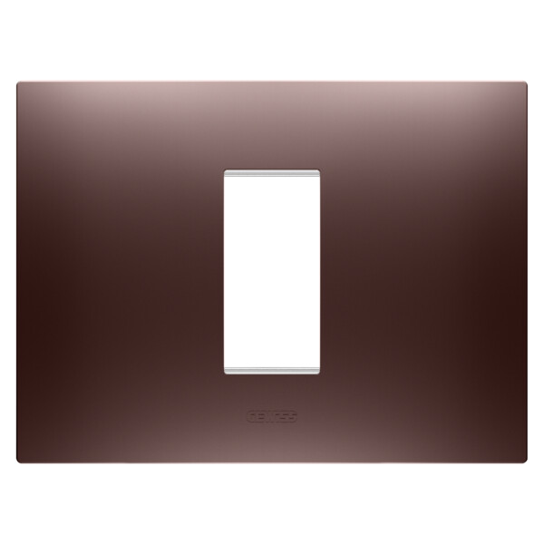 Plaque ego rectangulaire 1p cuivre - Gewiss - GW16001CP