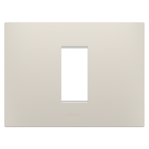 Plaque ego rect. 1p beige naturel - Gewiss - GW16001NB