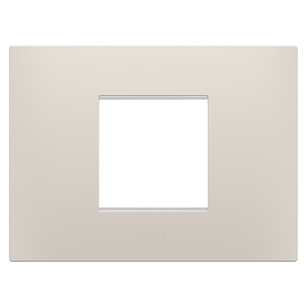 Plaque ego rect. 2p beige naturel - Gewiss - GW16002NB
