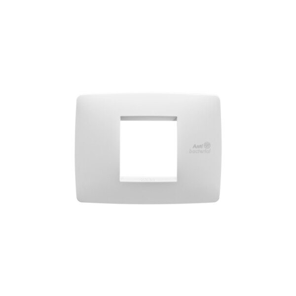 Plaque one 2p bl antibacterien - Gewiss - GW16102AB