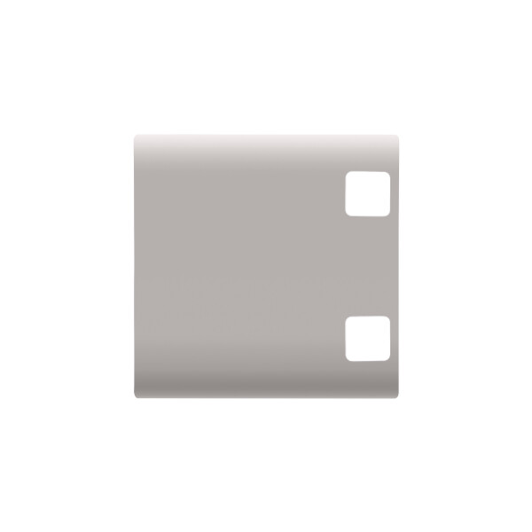 Replaceable button key for push-button panel - to be completed with 2 lens - 2 modules - natural beige - chorus - Gewiss - GW13554