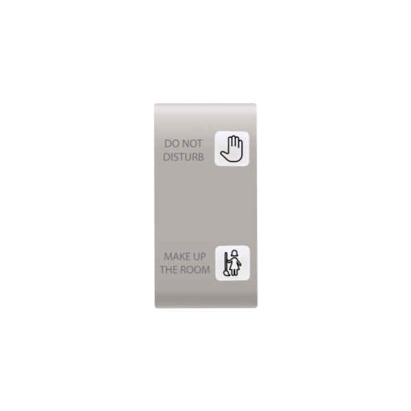 Replaceable button key for push-button panel - hotel solution - 2 lenses - dnd+mur - 1 module - natural beige - chorus - Gewiss - GW13559
