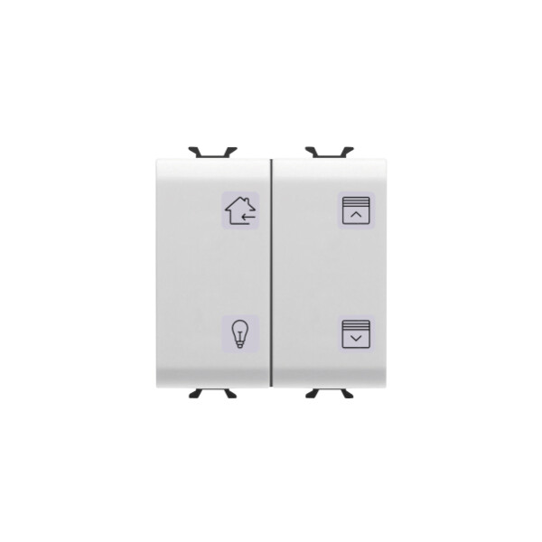 Poussoirs 4 canaux knx - bl sat. - Gewiss - GW15787