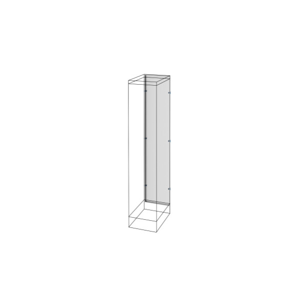 Qdx 630h pav pannello post 400x1800 - Gewiss - GWD3197