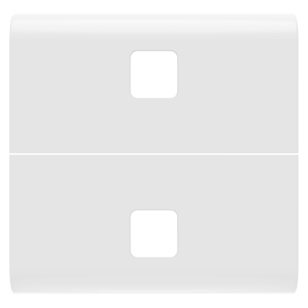 Touche inter. axial 2 lentilles 2p blanc - Gewiss - GW10554S