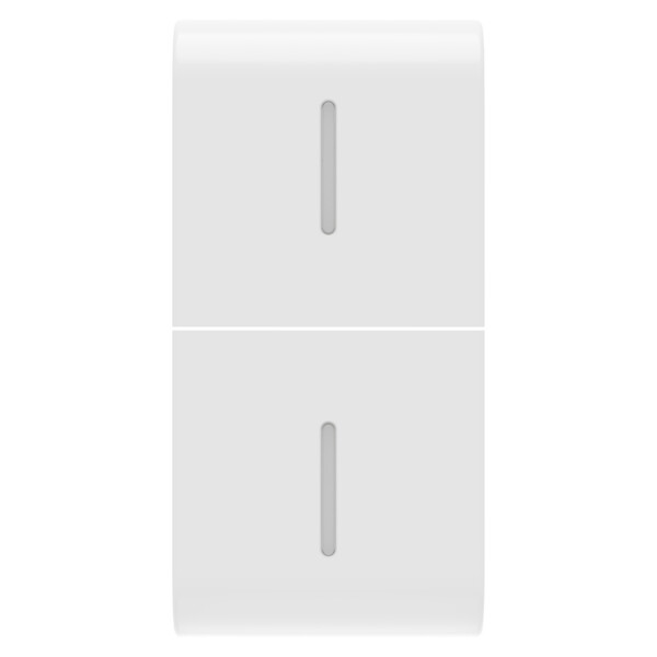 Touche inter. axial 2 diffuseurs 1p blnc - Gewiss - GW10557S