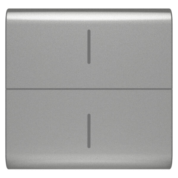 Touche bouton-pou. conn. eco - 2p titane - Gewiss - GW14820