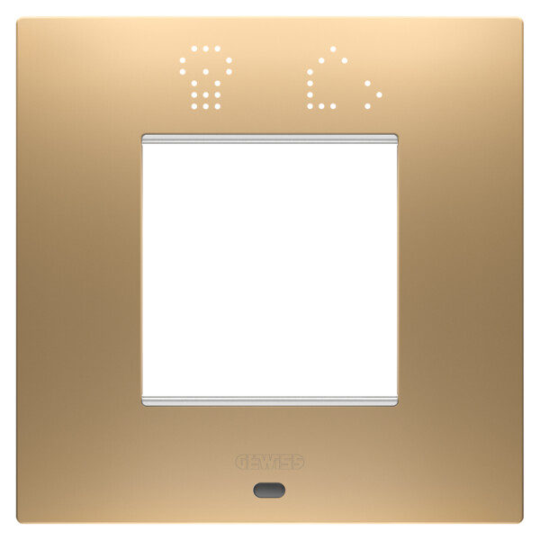 Plaque ego smart 2p or - Gewiss - GW16022SSG