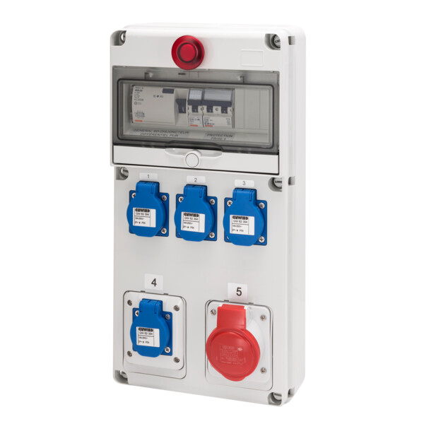 Q-din 10 4x230v 16a+1x400v 16a+em - Gewiss - FR60333