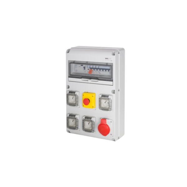 Coffret électrique 4x230V 16A + 1x400V 32A A.u. - Gewiss - FR60155N