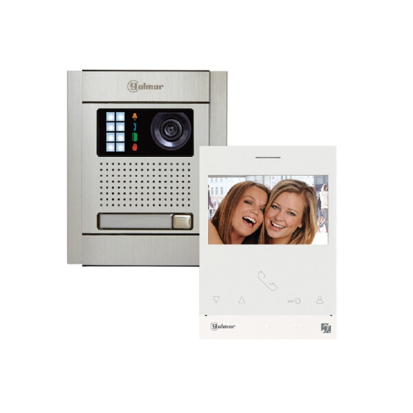 Kit vidéo encastré nexa alu 1 appel moniteur art4 h lite 4.3'' - Golmar - GN5110/ART4H/L