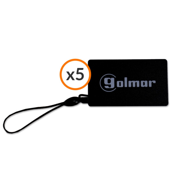 Lot de 5 tags de proximité format 50x30mm 125 khz pour kits vidéo soul - Golmar - GCARDSET/5