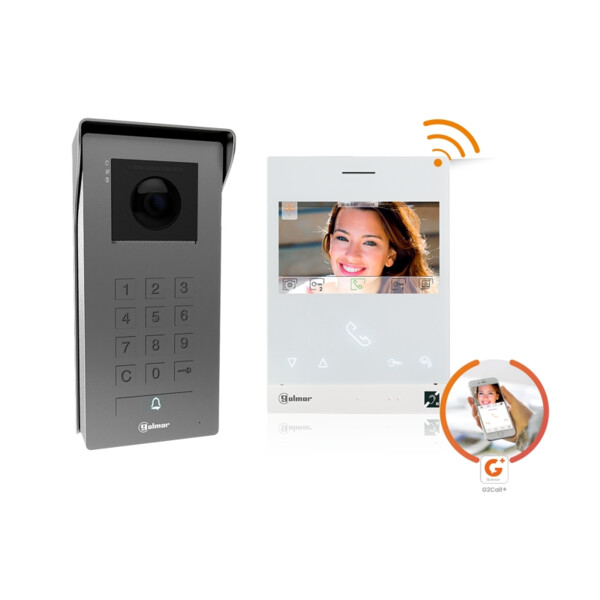 Kit vidéo soul access 1 appel avec moniteur wifi art4wh (bm + mémoire + clavier) - Golmar - GS5113/ART4WH