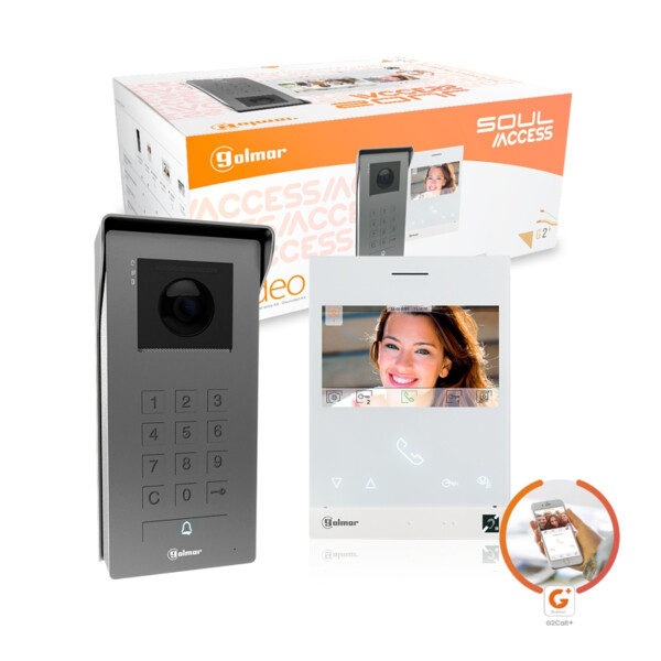 Kit vidéo soul access 1 appel avec moniteur wifi art4wh (bm + mémoire + clavier) - Golmar - GS5113/ART4WH