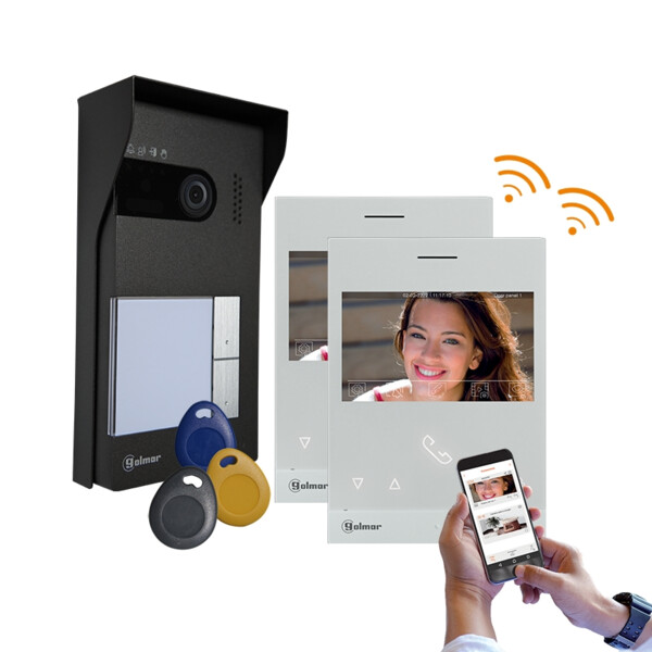 Kit vidéo soul 2 appels avec moniteur wifi art4w/lite - Golmar - GS5220/ART4W/L