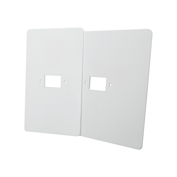 Plaque de propreté en plexi blanc pour remplacement anciens postes audio - Golmar - GMACM1