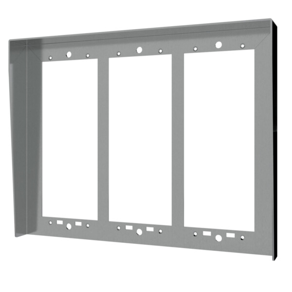 Visière nexa alu pour platine 6 modules 3 colonnes - Golmar - GN723/AL