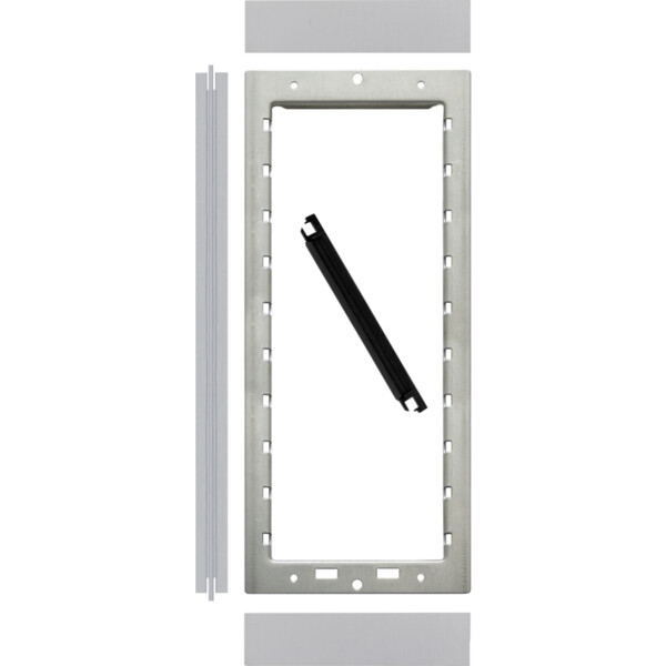 Cadre d'extension 2 modules sur 2 colonnes nexa aluminium - Golmar - GN6012/AL