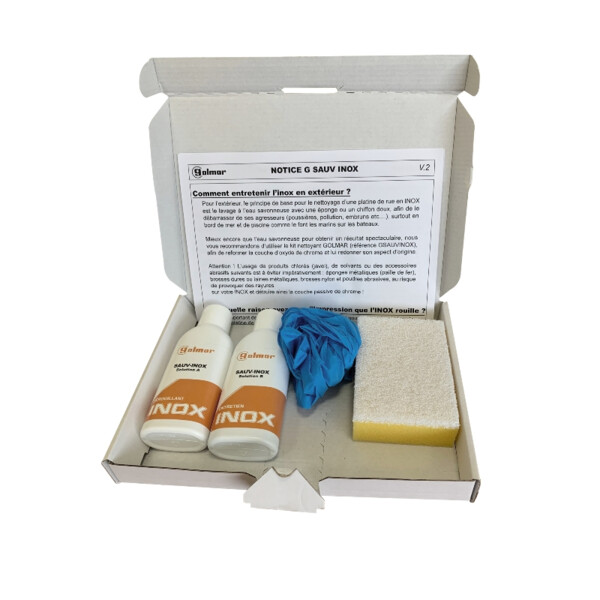 Kit de nettoyage et d'entretien de l'inox - Golmar - GSAUVINOX