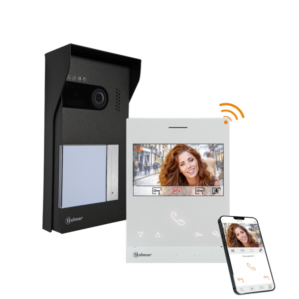 Kit Portier Vidéo Soul 1 appel avec moniteur wifi Golmar - Golmar - GS5110/ART4W/L
