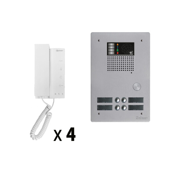 Kit 4 appels audio platine de rue aluminium 5mm Golmar - Golmar - GKAG2P/204