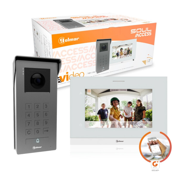 Kit vidéo soul access couleur 2 fils non polarisés wifi 1 appel - Golmar - GS5113/ART7W