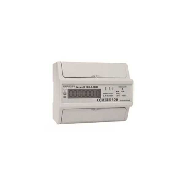 Compteur d'énergie digital Grasslin Taxxo E 100-3-Mid - Grasslin - 052500041