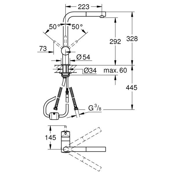 Minta - mitigeur évier - Grohe - 32168000