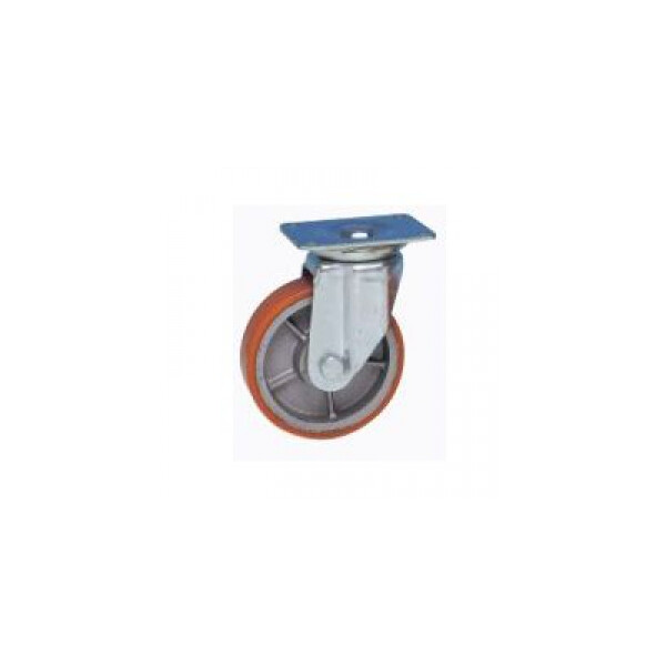 Roulette Mega-roll Guitel point M - Ø85mm - 700Kg - Pivotante ou fixe - Résithane F - Stop-roll - Pédale en acier - Guitel point M - 1417950