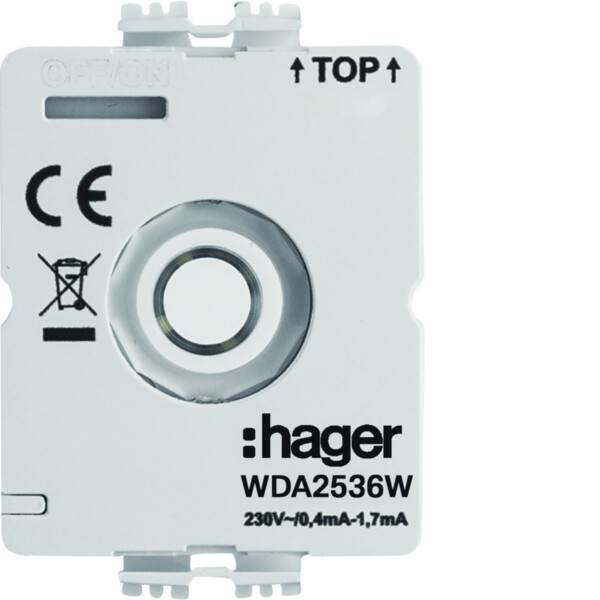 Module led, commande d´eclairage, 230v, sans neutral - Hager - WDA2536W