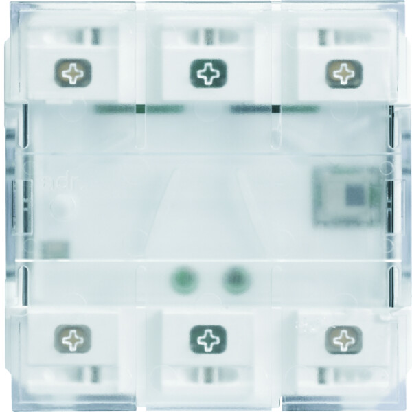 Mécanisme KNX 2 boutons poussoir à LED + 12 entrées infrarouge gallery - Hager - WXT322