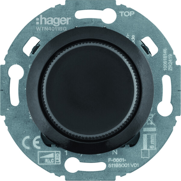 Variateur rotatif 1930 nuit - Hager - WTN4011BG