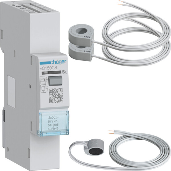 Pack compteur d'énergie 1 module - Hager - EC153CS