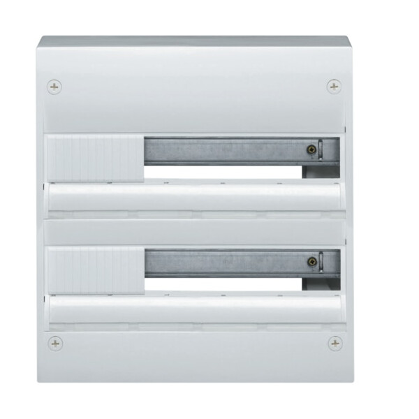 Tableau électrique en saillie Hager Gamma+ 2 rangées 18 modules IP30 IK05 blanc RAL 9011 - Hager - GD218A