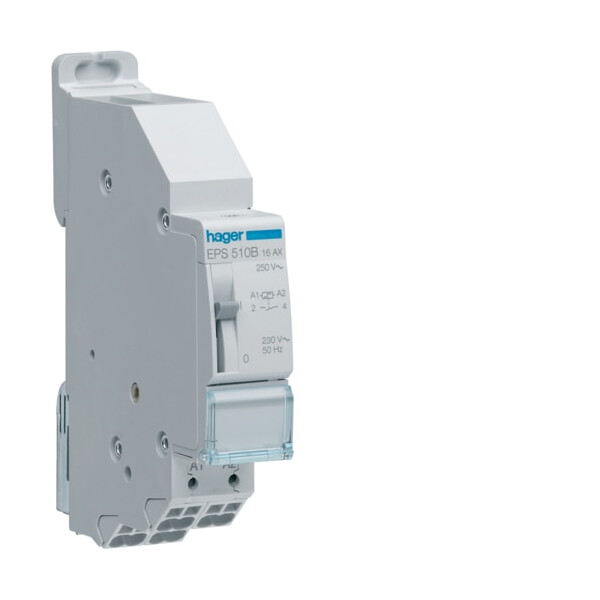 Télérupteur Hager 1F – 230 V – Bornes Sans Vis avec Passage de Barre - Hager - EPS510B