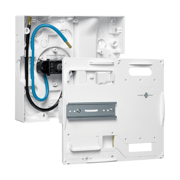 Panneau de contrôle compteur CBE ou Linky Hager pour coffret gamma 13 blanc Plastique IP30 - Hager - GA01N