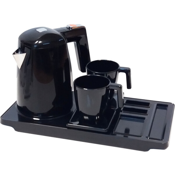 Plateau maestro 1 tasse 200ml/1 soucoupe noire - JVD - 8661164
