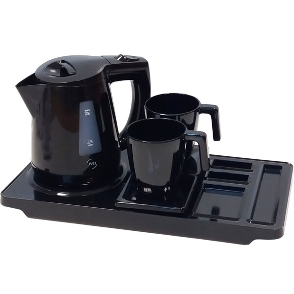 Plateau maestro 1 tasse 200ml/1 soucoupe noire - JVD - 8661164