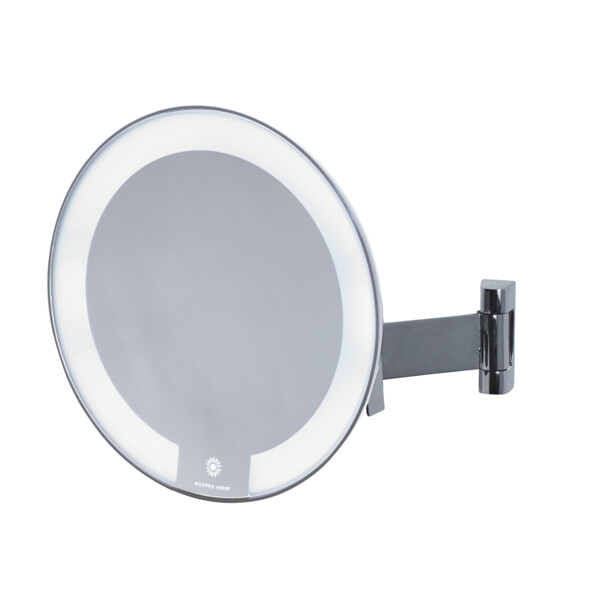 Miroir cosmos lumineux chromé bras tubulaire - JVD - 8661304